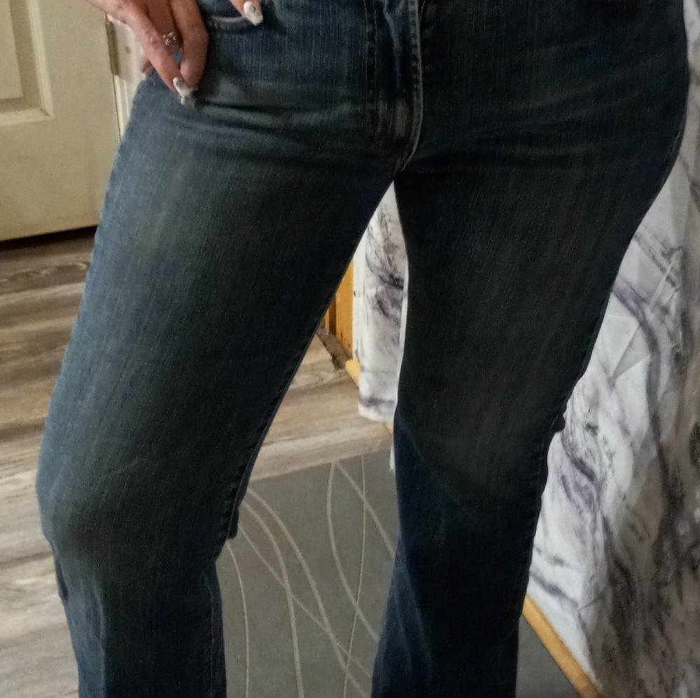Lucky Dungaree, boot cut, size 12/31, blue